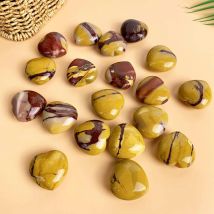 1 Stück natürlicher Kristall Mookait Jaspis Herz Raumdekoration Desktop Ornamente Weihnachtsgeschenke Feng Shui Reinigung Edelstein