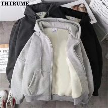 Felpe con cappuccio chic da donna eleganti moda autunno inverno pile manica lunga tinta unita con cappuccio felpe casual da ufficio con cerniera