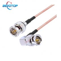 RG179 Kabel 75 Ohm BNC-Stecker rechtwinklig auf BNC-Stecker-Stecker-Adapter für Videokamera SDI-Camcorder HD-SDI/3G-SDI/4K/8K