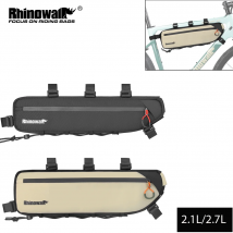 Torba rowerowa Rhinowalk 2,1 l/2,7 l Rama rowerowa pod torbą rurową Odporna na zabrudzenia torba rowerowa MTB szosowa trójkątna torba do przechowywania 1-częściowa wyprzedaż