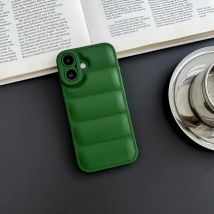 Puffer Down Jacket Style Phone Case For iPhone 17 16 Pro Max 15 14 Plus 13 12 11 Soft TPU Shell Shcokproof Protective Back Cover