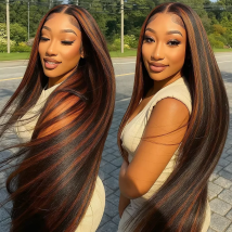 FB 30 Bone Straight 46 pollici parrucche per capelli umani 13x4 13x6 HD parrucca anteriore in pizzo 220% densità 1b30 Evidenzia parrucche per capelli pre-pizzicate