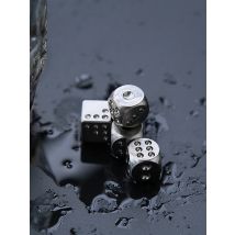 TC4 Titanium Alloy Dice Dice Solid TC4 Six-sided Lucky Iced Cooling Dice Outdoor EDC Gadg Travel Camping Leisureets,A333