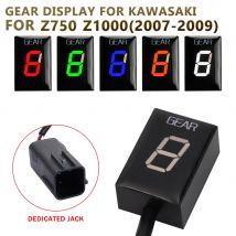 Para Kawasaki Z750 Z1000 Z-750 Z-1000 2007 2008 2009 indicador de engranaje de motocicleta medidor de pantalla Digital de velocidad accesorios de enchufe Ecu