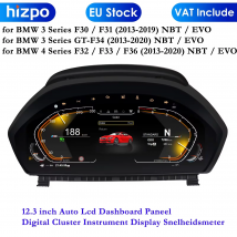 12.3 Automatyczny panel deski rozdzielczej Lcd do BMW serii 3/4 F30 F31 GT-F34 F32 F33 F36 Cyfrowy wyświetlacz przyrządów Snelheidsmeter
