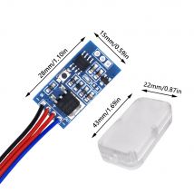 DC3-24V PWM-Dimm modul schnell und langsam allmählich aufhellend LED-Steuer modul mit Dimmen Atmung blinkt für LED-Leuchten