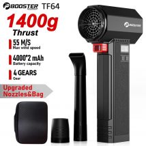 Booster TF64 Air Blower Powerful Handheld Turbo Fan 64MM Brushless Motor 1400G Thrust 750W Highpower Car Dryer Leaf Dust Blowing