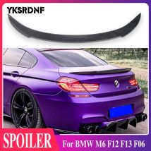 Für BMW M6 F12 F13 F06 4 und 2 türen Carbon Fiber hinten boot Flügel Spoiler Hinten Dach Spoiler Flügel stamm Lip Boot Abdeckung Auto Styling