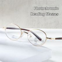 Retro Metall kleine ovale Anti-Blaulicht-Lesebrille für Frauen und Männer Presbyopie-Brille mit Dioptrien 1,0 2,25 2,75 3,0