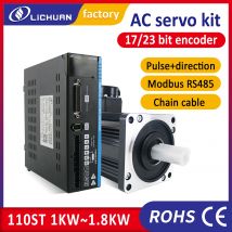 Lichuan Servomotor 1,2 kW 1,5 kW 1,8 kW Servotreiber-Kit 110ST 4 Nm 5 Nm 6 Nm 3000 U/min 220 V AC-Motor für CNC-Fräsmaschine