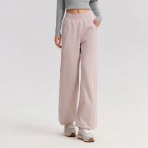 Semir Hosen Frauen thermische anti bakterielle Hose 2024 Winter neues Temperament Polar Fleece einfarbige Hose mit weitem Bein