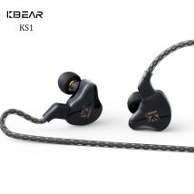 KBEAR KS1 Dual Magnetic Circuit Dynamic Wired Earphone Gaming Headphones In Ear Monitor Music Earbuds Headset kbear ks1 ks2 IEMs