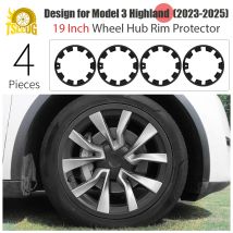 4PCS 19 Inch Wheel Cover for Tesla Model 3 Wheel Protector for Wheel Cover ABS Rim Hubcaps Protection Highland 2023-2026