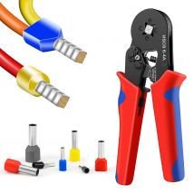 HSC8 6-4A Crimpzange 0,25-10mm für Aderendhülsen ² 23-7AWG Aderendhülsen-Crimpzangen-Set Drahtkopf Elektriker-Werkzeuge