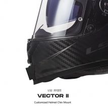 LS2 FF811 VECTOR II Helmet Chin Mount Customized Helmets mount for GoPro Hero12 11 10 Insta360 Ace Pro2 DJI 6 Camera Accessory