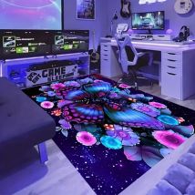 Lebendiger lila Schmetterlings teppich für Wohnzimmer Schlafzimmer bereich Tür matte rutsch feste Badezimmer wasch bare Fuß polster Wohnküche Dekor Teppich