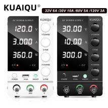 KUAIQU Regulowany zasilacz impulsowy DC 30V 10A 6A Zasilacz laboratoryjny 60V 5A 120V 3A Wyjście Preset Current Interfejs USB