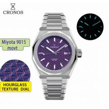 Cronos L6028M V2 Luxus-Herrenuhr, 39 mm, vollautomatisch, PT5000, Miyota 9015, Saphirglas, 10 ATM, transparente Herrenuhr mit hinterer Abdeckung