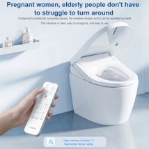 SMARTMI Intelligente Toilettenabdeckung, Heizung, Toilettenabdeckung, Reinigung, Körperreiniger, Deodorant, antibakteriell, Trocknung mit warmer Luft