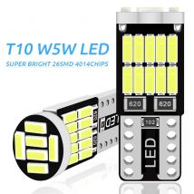 10 pz W5W Led T10 168 194 lampada di segnalazione Canbus 4014 26SMD per interni auto mappa luci a