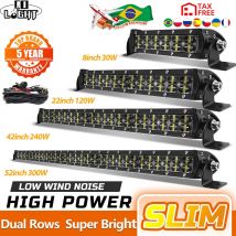 Światło CO 8 "-52" podwójny rząd listwa świetlna Led punktowa powódź doprowadziła światło robocze ciężarówki 6D Led do baru 4x4 światło do jazdy terenowej na dach samochodowy 12V 24V