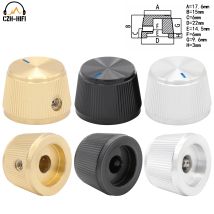 22 x 15 mm Audio-Lautstärkeregler, CNC-gefräster Potentiometer aus massivem Aluminium, Drehschalterknopf für CD-Player, DAC-Verstärker, Radio, DIY