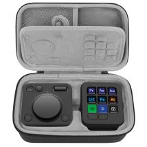 GEEKRIA Creative Konsolen-Tragetasche, Hartschalen-Schutz-Reisetasche, kompatibel mit Logitech MX Creative Konsole, Dunkelgrau