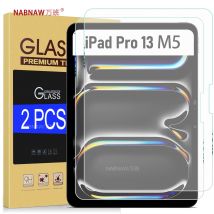 For iPad Pro 13 M5 Full HD Tempered Glass Film Screen Protector On iPad Pro 13 2025 M5 M4 Tablet Scratch Proof Cover 2-Pack