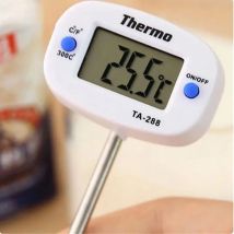 Lebensmittelthermometer 180" Rotation Digitales Thermometer Ofen Fleischsonde BBQ Kochen Schokolade Wasser Öl Küchenthermometer TA288