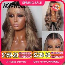 28 Zoll Aschblonde Körperwelle Echthaar-Perücke mit Spitze vorne, schmelzende Skins, Ombre-farbige