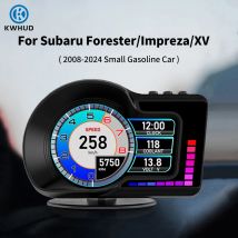 Kwhud hud obd2 display an bord computer auto gps tacho temperatur messer für subaru förster/impreza/xv2.6-2008 benzin