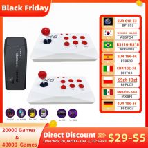 Konsola do gier arcade 4K TV Game Stick z podwójnym joystickiem arcade, gry dla MAME/Sega/PS1/Atari, automat do gier, prezent dla dziecka