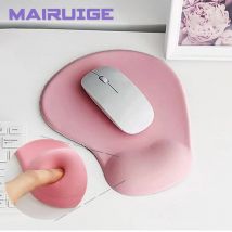 Ergonomisches Silikon-Mauspad, weich und unterstützend, rutschfeste Gummiunterseite, einfache Schreibtischunterlage, Handgelenkstütze, Tastaturunterlage für PC/Desktop