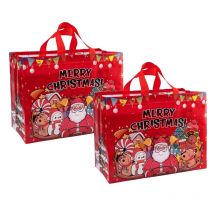5PCS Weihnachten Vlies Tasche Santa Claus Elch Hirsch Verpackung Tasche Frohe Weihnachten Schneemann Geschenk Taschen Festival Party Dekoration TMZ