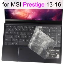 Keyboard Cover for MSI Prestige 15 14 Evo Clear Silicone TPU Protector Skin Film Case Laptop Rose Pink A10SC A11SCX 2021 2020