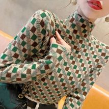 High Neck Base Shirt Pullover Damen Herbst und Winter neuer Pullover Langarm Slim Fit vielseitige warme Top trendy