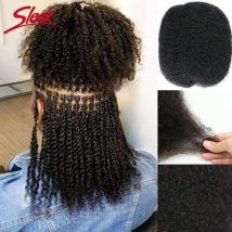 Afro-verworrenes Massenhaar zum Flechten, brasilianisches verworrenes lockiges Remy-Echthaar, keine Tressen für Mini-Twists-Zöpfe, 25,4–55,9 cm