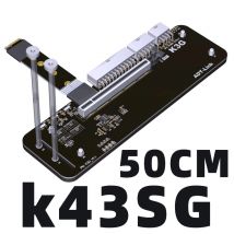 PCI-E 4.0 x4 Riser Extender for M.2 NVMe to PCIe 4.0 x16 External Graphics Card eGPU Adapter for NUC/ITX/STX/Notebook PC Laptop
