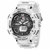 Sport Watch SMAEL Waterproof Watches Quartz Movement Digital LED Back Light Stopwatch Alarm Clock 8045 Men's Watches Military