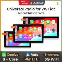 Junsun Universal 7 9 10 pollici autoradio Wireless CarPlay Android Auto 4G WiFi GPS Multimedia Bluetoth DSP IPS Touch Screen Stereo