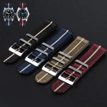 Nylon-Uhrenarmband 20 mm 22 mm für Tudor für Omega für Seiko Uhrenarmband Canvas Stoffband Herren Militär Sport Schnellverschluss-Armband