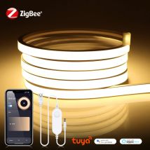 ZigBee 3.0 Wifi COB LED Strip Smart Tuya 5V USB Luce al neon LED Nastro con dimmerabile Controller LED Alexa Lampada Cabinet Decor