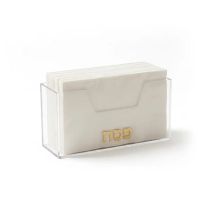 Judaica Passover Clear Lucite Napkin Holder Waterproof Desktop Tissue Stand Acrylic Guest Towel Holder Jewish Pesach Gift