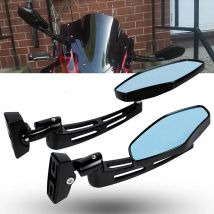 Motorrad verstellbare schwarze Rückspiegel für Suzuki GSXR600 750 1000 Hayabusa 1300