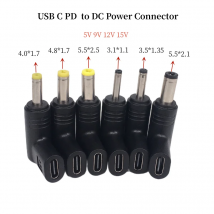 USB C PD a DC connettore di alimentazione universale 5V 9V 12V 15V 19V TypeC a DC Jack Plug convertitore adattatore di carica per Router Tablet Fan