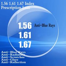 1.56 1.61 1.67 1.74 Indice Asferico Lente di Prescrizione Ottica Miopia Presbiopia Ricetta Anti-Luce Blu Lente Raggi Anti-Riflettente
