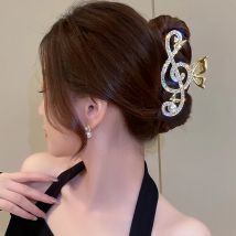 10,5 cm Hinweis Haarnadel Für Frauen Glänzende Farbe Pferdeschwanz Haar Klaue Haar Clips Damen Perle Strass Schmetterling Haar Zubehör