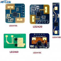 Hi-Link Neues 24G-Radararmodul-Kit für menschliche Anwesenheit LD2410, Atem- und Herzschlagüberwachung, berührungsloser Induktions-Smart-Sensor