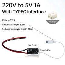 Trasformatore di alimentazione per videocamera wireless da 220 V a 5 V 1A/2A Alimentatore domestico Adattatore di monitoraggio WiFi Interfaccia USB tipo C