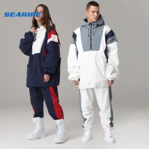 Searipe Warmer Skianzug für Damen und Herren, wasserdicht, winddicht, Paar, Snowboardjacke, Hosen, Set, weibliche Schneekostüme, Outdoor, Unisex